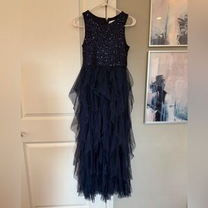 Rare Edition Navy Blue Sequined Dress